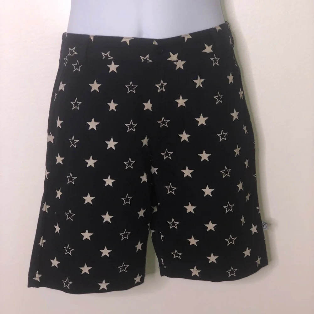 Sophie & Sam navy blue white star print shorts